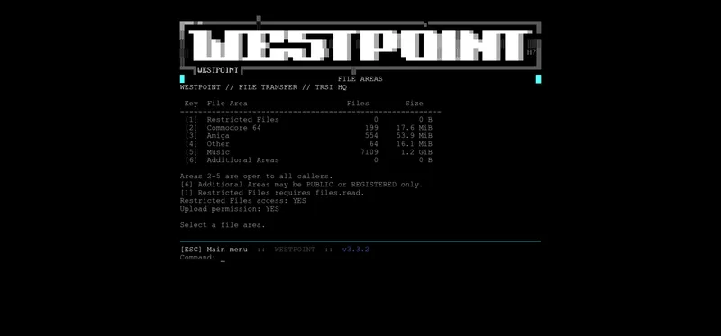 westpoint file area