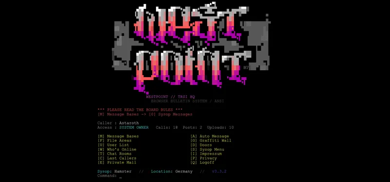 westpoint startscreen